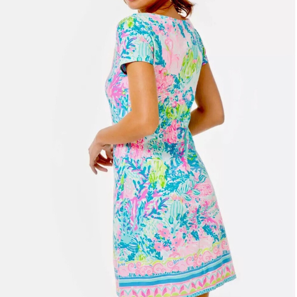 Lilly Pulitzer XL UPF 50+ Sophiletta Dress Fished My Wish